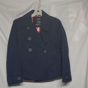 L.L. Bean Navy Double-Breasted Pea Coat